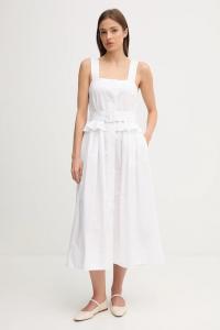 Хлопковое платье Pedro Del Hierro, белый