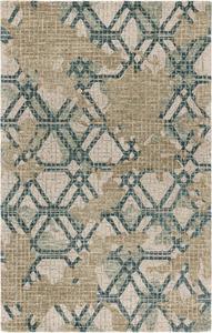 Ковер SAFAVIEH, 92 x 153 см, Metro Collection, Green & Beige, ручной работы из шерсти, идеально для гостиной, столовой, спальни (MET462Y-3)