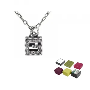 GUCCI Серебряное колье 925 пробы унисекс Silver