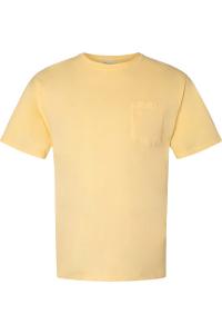 Футболка ComfortWash by Hanes Garment-Dyed Pocket, цвет summer squash yellow