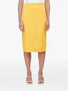 Юбка миди на молнии Rejina Pyo, желтый