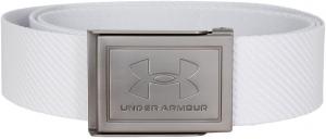 Мужской пояс Under Armour Webbing, White (100)/Silver