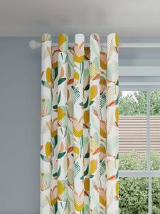 Парные занавески Ida Print с подкладкой и люверсами John Lewis