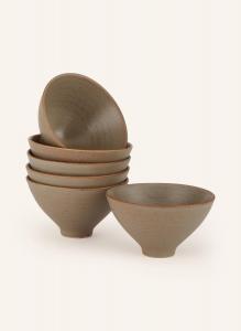 6 шт - Тарелка Blomus KUMI, диаметр 11,5 см, серо-коричневый