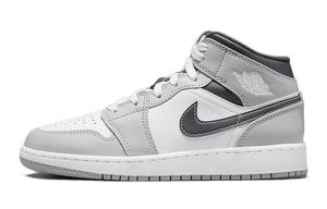 Jordan 1 Mid Light Smoke Grey (GS)