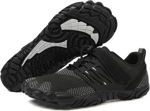 Женские и мужские ботинки SECHRITE для хождения, минималистичные кроссовки для трейлраннинга с нулевым перепадом подошвы, широкой носочной частью, для паркура, треккинга и тренировок, черный