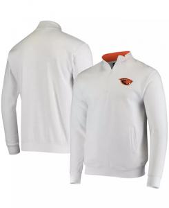 Мужская белая толстовка с логотипом Oregon State Beavers Tortugas на молнии Colosseum