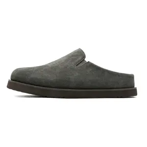 FAPAI Унисекс домашние тапочки с закрытым носком и манжетами - тёмный кофе, цвет Dark Coffee