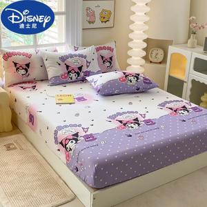 Disney Простыня на резинке 120x200 см, карточная игра Kuromi, дышащая, не скатывается