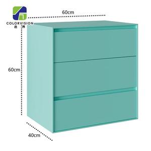 Yu Senyi Комод для гостиной из массива дерева, 8 ящиков, полностью собран, кремовый