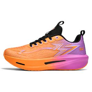 Black-tailed deer Унисекс кроссовки для бега Black Tailed Deer устойчивые к истиранию дышащие амортизирующие низкие с карбоновой пластиной оранжево-красные, цвет Orange Red