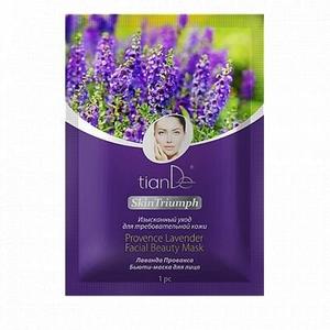 Маска для лица красота "Лаванда Прованс" 1 шт ТИАНДЕ, Tiande