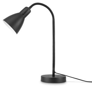 Настольная лампа Paco Home Wilhelm, черный - серый металлик