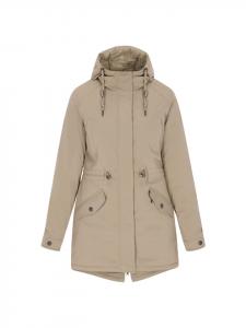 DreiMaster Женская парка, цвет каменно-серый