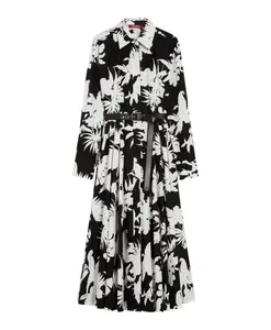 Стильная хлопковая рубашка Max Mara Studio, черный