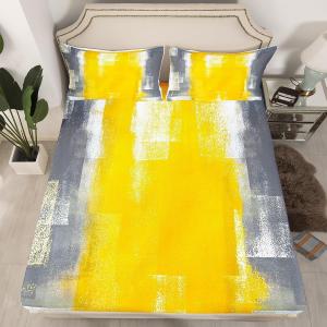 Erosebridal Комплект постельного белья Grunge Watercolor Ombre с градиентным принтом в стиле абстрактной живописи, Multi 22