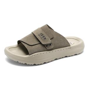 Тапочки-слайды мужские, натуральный олень JEEP SPIRIT, Vintage Commute Style-Natural Deer-Zs