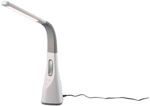 Настольная лампа Novel, 12,5x38x46 см, серый/белый