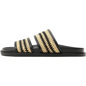 ZARA Тапочки-слайды мужские черные