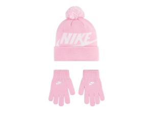 Перчатки Nike Swoosh Pom Beanie & Gloves, светло-розовый