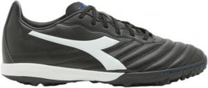 Футбольные бутсы Diadora Brasil Elite Turf - водоотталкивающий Suprellsoft, противоскользящая подкладка из ПУ на пятке, точки гибкости на стельке, высококачественное исполнение, белый/черный/синий