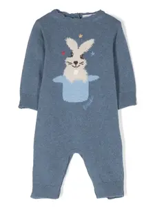 Джемпер вязки интарсия с узором Patachou, синий