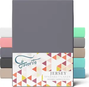 Простыня на резинке Favorito Jersey 140x200 - 160x200 см etérea home GmbH