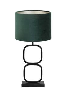 Настольная лампа Light & Living Lutika/Velours, черный - темно-зеленый