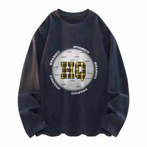 Футболка Unisex Crew Neck Moderate Heavyweight HUANQIU, темно-синий