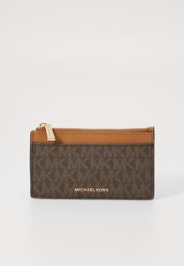 Кошелек MICHAEL Michael Kors JET SET ZIP KEY CARD CASE, Brown/Acorn/Brown