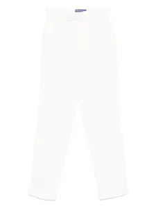 Льняные брюки Ralph Lauren Purple Label, белый
