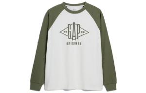 Футболка мужская бело-зеленая GAP