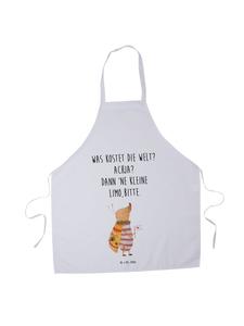 Кухонный фартук с вымпелом в виде моли и надписью белого цвета Mr. & Mrs. Panda