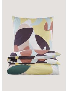 Комплект постельного белья из персикового перкаля цвета чайной розы Hessnatur, 155x220 см (80x80 см)