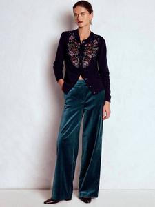 Брюки Belgravia из вельвета Boden, Midnight Teal