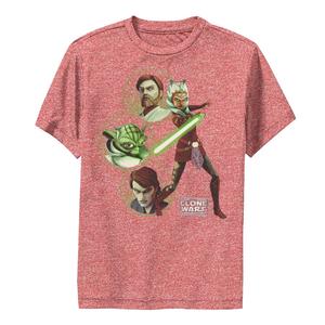 Легкая футболка с графическим изображением «Звездные войны: Войны клонов» для мальчиков 8–20 лет Star Wars