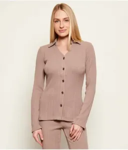 Белен Кардиган slim fit Guess Jeans, коричневый