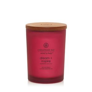 Свеча Chesapeake Bay Dream + Inspire с малиной и кокосом в банке с одним фитилем Chesapeake Bay Candle, красный