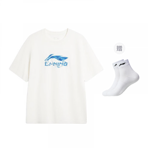 Мужская футболка LiNing Sports Life Collection, цвет слоновой кости