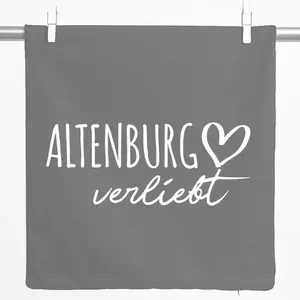 Декоративная наволочка Huuraa Влюбленный Альтенбург, подарок, 40x40 см, серый стальной хлопок, украшение из Альтенбурга Hellweg Druckerei