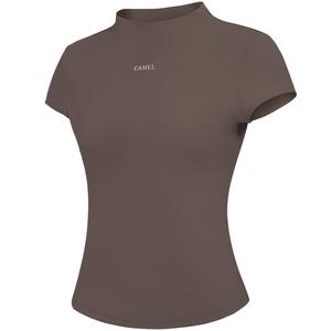 Футболка для йоги Condensed Collection CAMEL, french коричневый