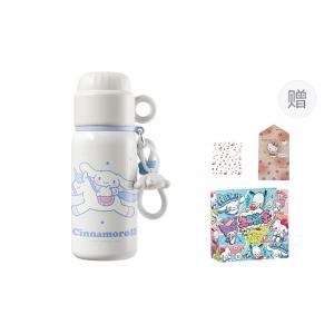 Термокружка Крышка Fun Cup 460 мл Sanrio, Playful Cup Lid Insulated Cup Ch-2450 (Cinnamoroll)+Shopping Bag Greeting Card Sticker