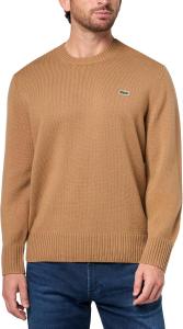 Lacoste мужской кардочесаный шерстяной свитер с круглым вырезом, Datte Chine