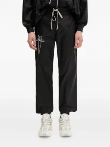 Брюки с кулиской и вышивкой Rick Owens X Champion, черный