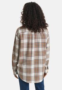 Блуза GANT REL CHECKED, Cream/Off-White