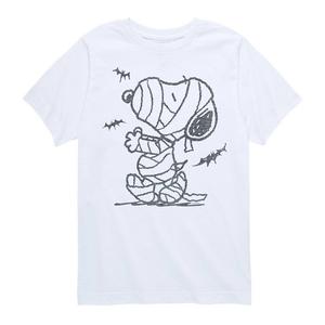 Футболка с рисунком Peanuts Snoopy Mummy and Bats для мальчиков 8–20 лет Licensed Character, белый