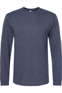 Футболка унисекс из джерси Tultex с длинным рукавом, цвет heather denim