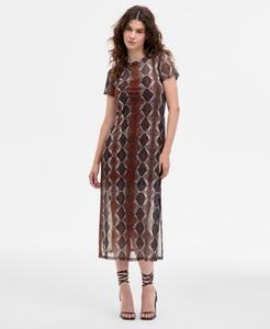 Женское платье Nola с принтом и круглым вырезом Steve Madden, Bronze