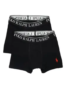 Комплект из двух боксеров с логотипом Polo Ralph Lauren Kids, черный