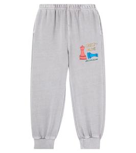 Спортивные брюки Check Mate из хлопкового джерси Jellymallow, серый